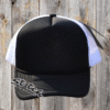 Black with white Foam Trucker Hat