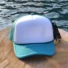 Teal and white foam trucker hat Teal and white foam trucker hat