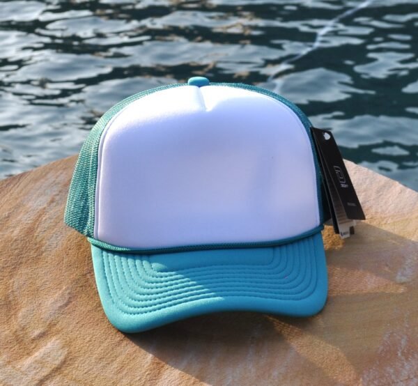 Teal and white foam trucker hat Teal and white foam trucker hat