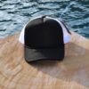 black with white hat blank Black front with white back foam trucker hat