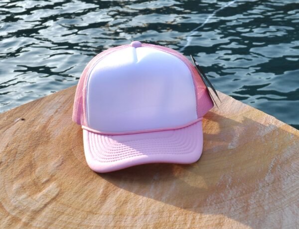 Light pink and white foam trucker hat Light pink and white foam trucker hat
