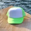 lime green hat blank Bright Green Blank Foam Trucker Hat