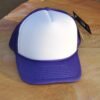 Purple and white foam trucker hat Purple and white foam trucker hat