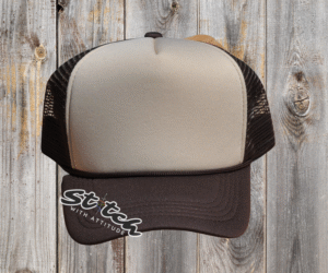 Brown and tan Foam Trucker Hat