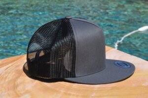 Flat Bill with Mesh Back Trucker Hat