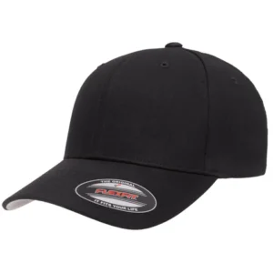 Flexfit twill black curved bill hat Flexfit twill black curved bill hat