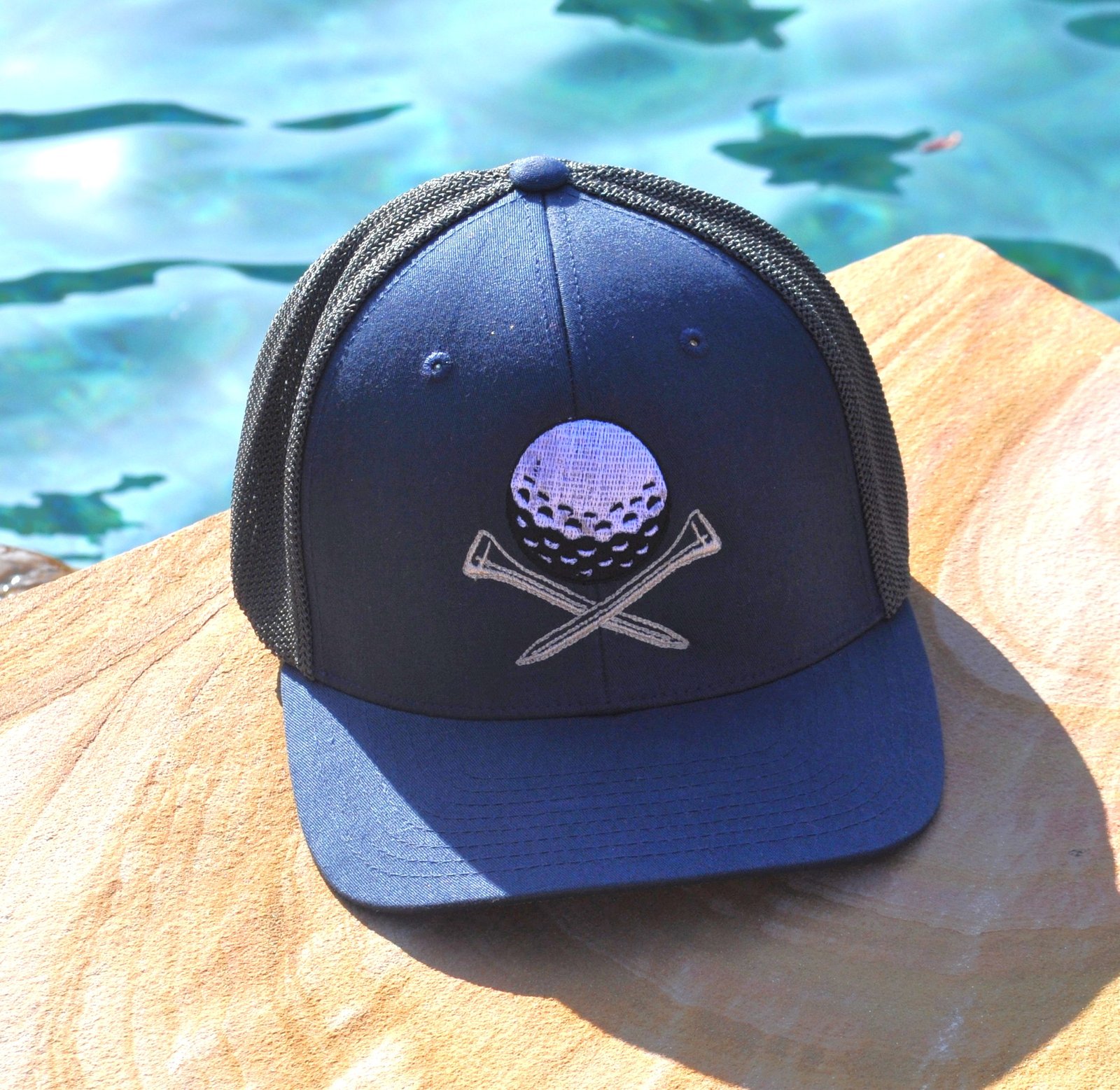 Tee’d Up – Golf Ball & Tees Embroidery Design