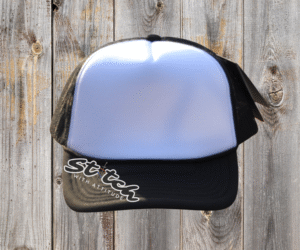 White with Black Foam Trucker Hat