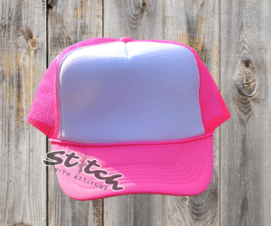 White with bright pink Foam Trucker Hat