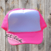 White with bright pink Foam Trucker Hat