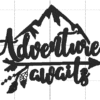Adventure awaits embroidery design that can be used on many products