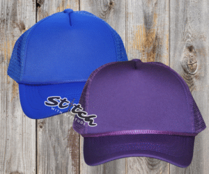 purple royal blue Foam Trucker Hat