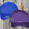 purple royal blue Foam Trucker Hat