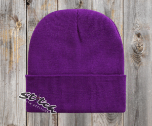Purple beanie