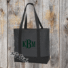 Custom Monogram Large Canvas Tote