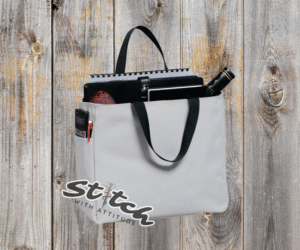 Canvas blank bag chrome color