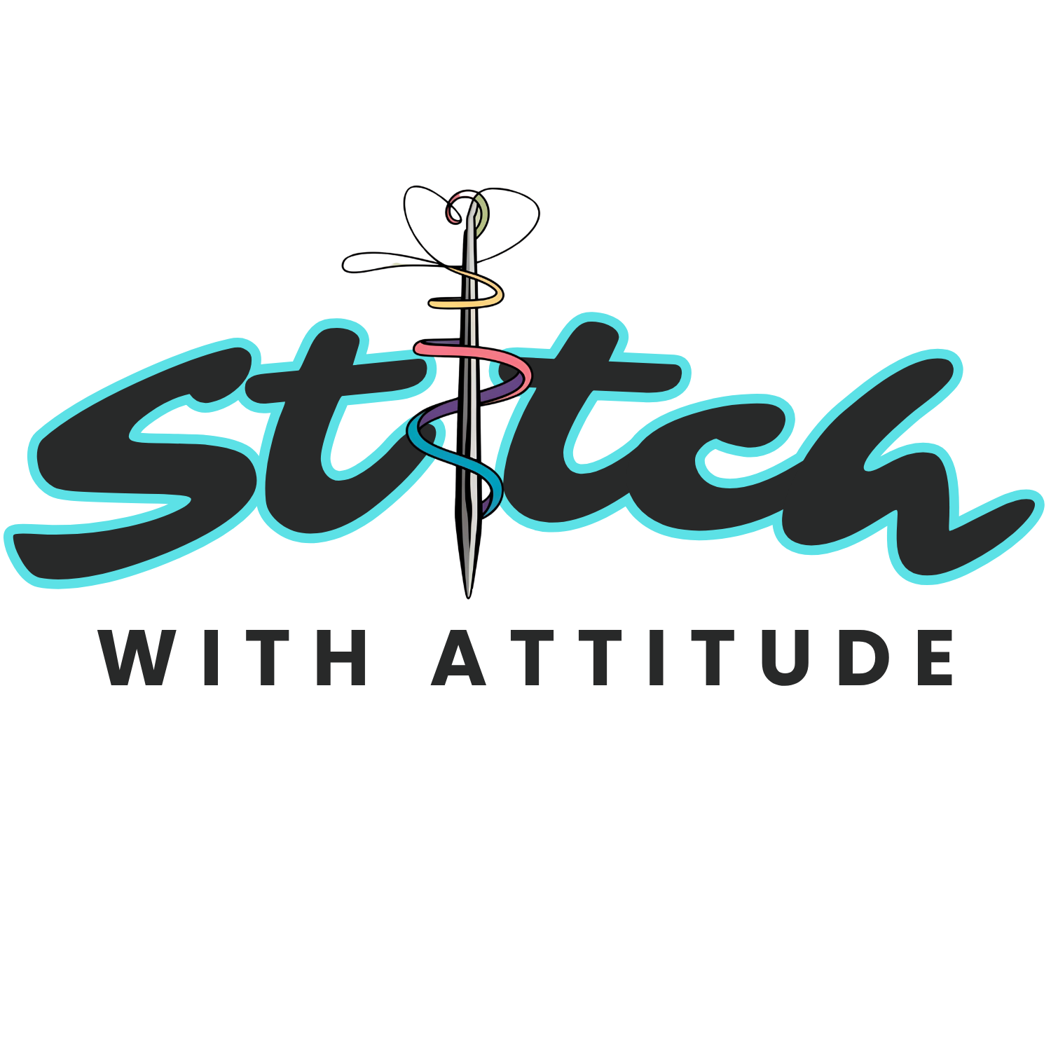 Stitch with Attitude Logo large transparent
