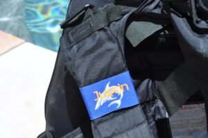 wrap around style name tag on a BCD