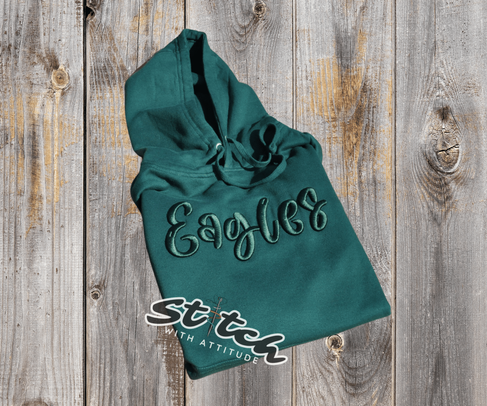 Custom Puff Embroidered Mascot Hoodie Sweatshirt