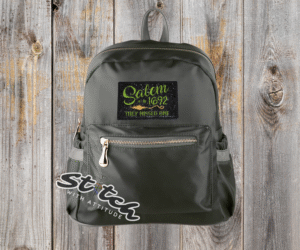 Salem witch they missed one patch on a backpack