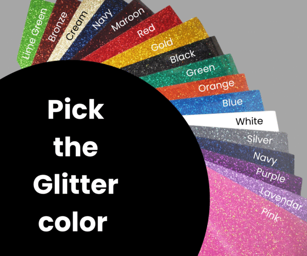 Glitter vinyl options Glitter vinyl options