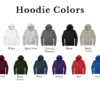 Hoodie color options Hoodie color options