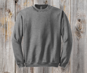 Charcoal crewneck sweatshirt
