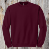 Maroon crewneck sweatshirt