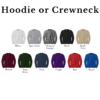 Hoodie and Crewneck color options