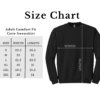 Crewneck size chart Crewneck size chart