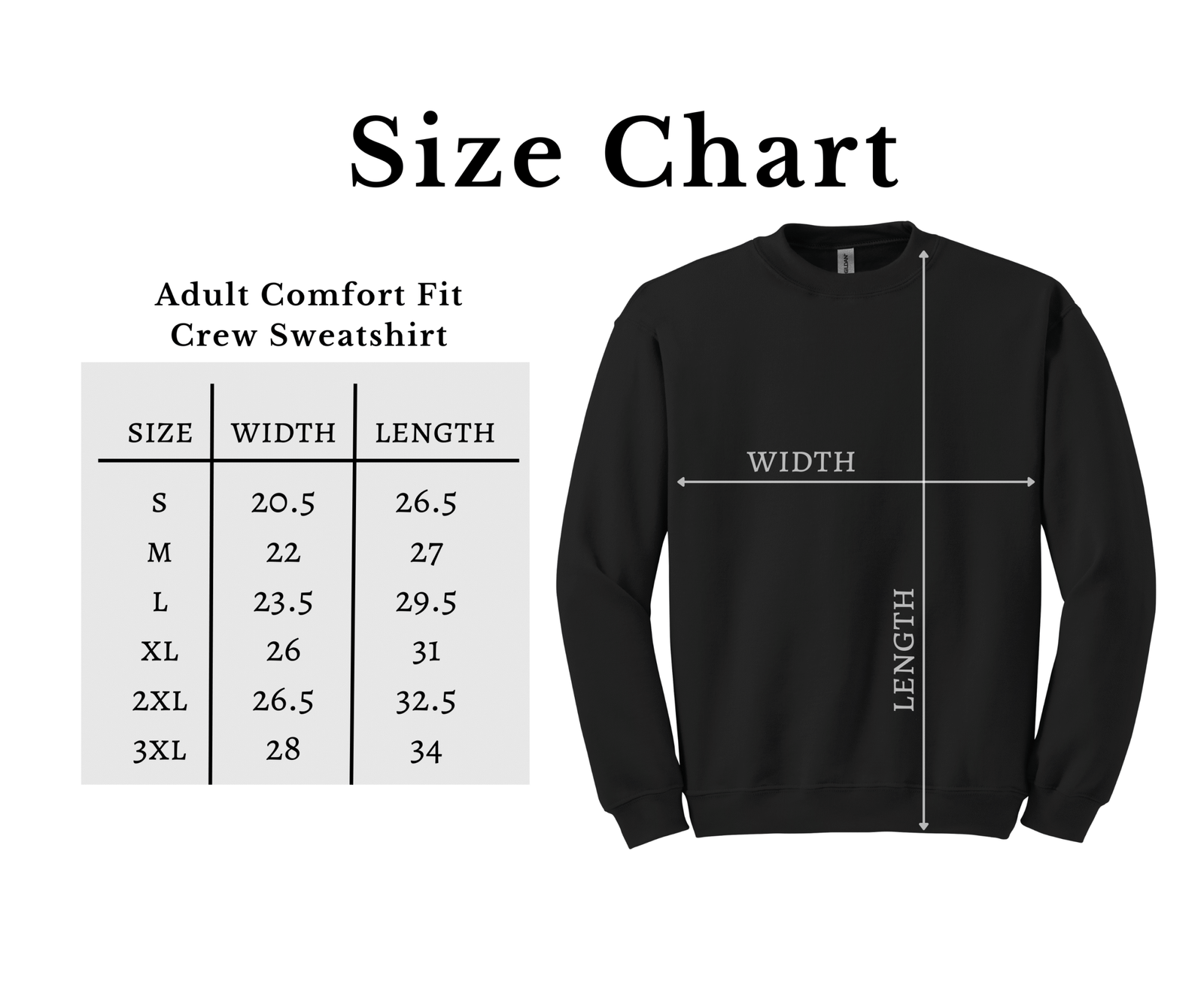Crewneck sweatshirt color options Blank Crewneck Sweatshirt – Unisex Cotton Blend – Soft Cozy Pullover for Custom Designs