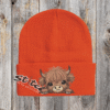 Orange Baby highland cow with beanie Orange Baby highland cow with beanie