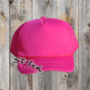 fuchsia foam trucker hat