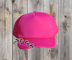 fuchsia foam trucker hat