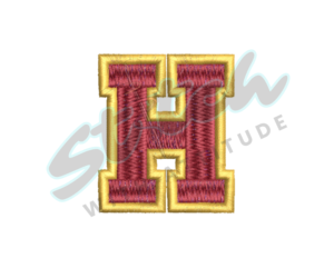 Double Color University Letter