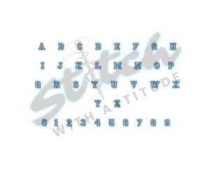 Double Color University Letter options