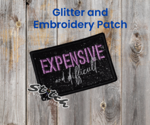 Expensive and Difficult glitter patch Expensive and Difficult glitter patch