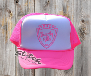 Troop Beverly Hills Has bright pink