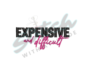 Expensive and Difficult glitter patch Expensive and Difficult glitter patch