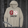 Custom go team glitter cream sweatshirt Custom go team glitter cream sweatshirt