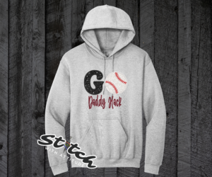 Custom go team glitter gray sweatshirt Custom go team glitter gray sweatshirt