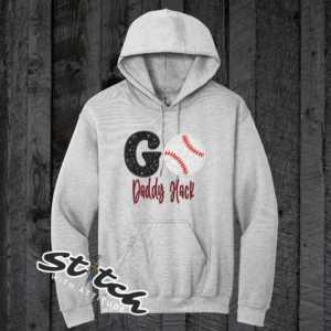 Custom go team glitter gray sweatshirt Custom go team glitter gray sweatshirt