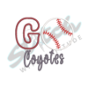 GO team embroidery design GO team embroidery design