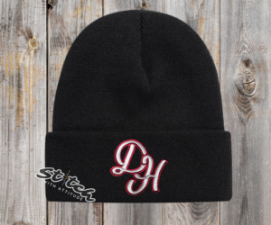 black beanie with daddy hack logo