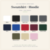 Available Gildan fleece colors for sweatshirt and hoodie