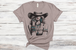 Cowgirl Rhinestone Western Graphic Tee, Crewneck and Hoodie