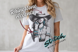 Cowgirl Rhinestone Western Graphic Tee, Crewneck and Hoodie