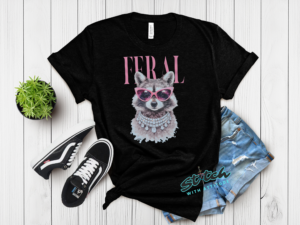 Feral Raccoon Rhinestone Tee