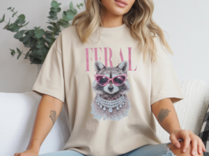 Feral Raccoon Rhinestone Tee