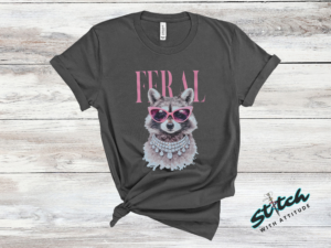 Feral Raccoon Rhinestone Tee